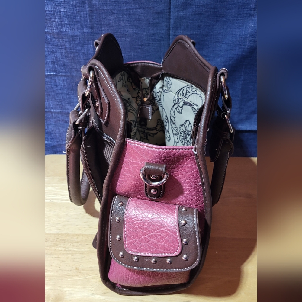 Pink skull Indian western style purse - Picture 4 of 5